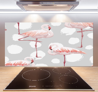 Achterwand keuken Flamingo's