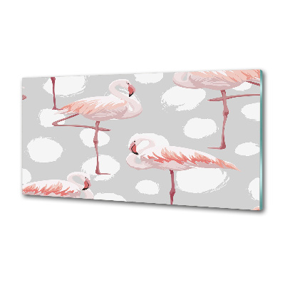 Achterwand keuken Flamingo's