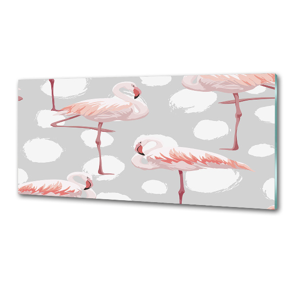 Achterwand keuken Flamingo's