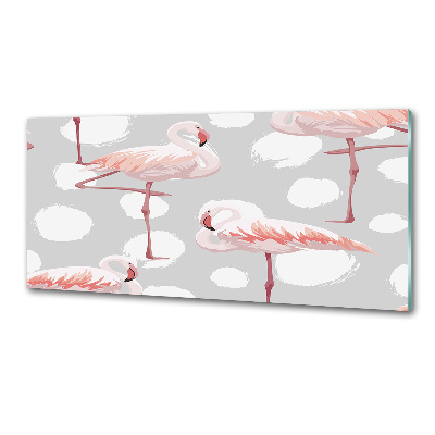 Achterwand keuken Flamingo's