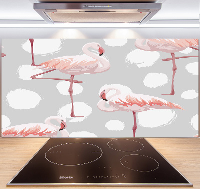 Achterwand keuken Flamingo's