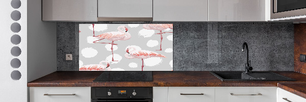 Achterwand keuken Flamingo's