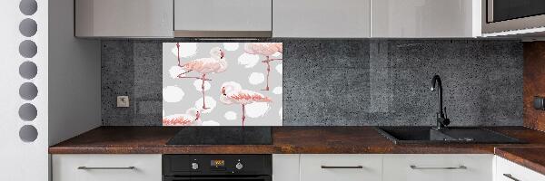 Achterwand keuken Flamingo's