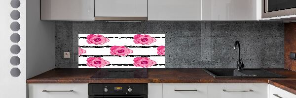 Keuken achterwand Rozen