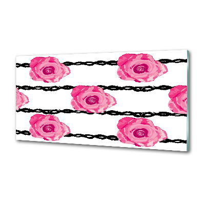 Keuken achterwand Rozen