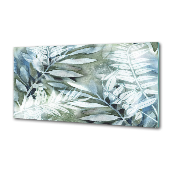 Glazen achterwand keuken Bladeren