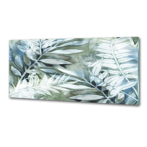 Glazen achterwand keuken Bladeren