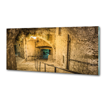 Achterwand keuken Peille bij nacht Frankrijk