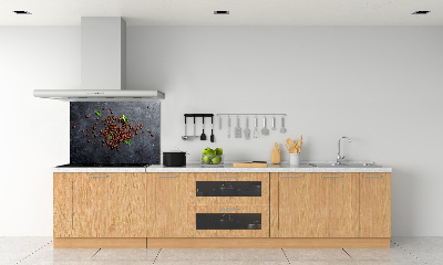 Spatscherm keuken Koffiebonen