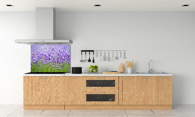 Glazen achterwand keuken Lavendel