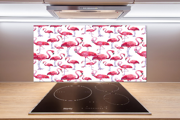 Achterwand keuken Flamingo's
