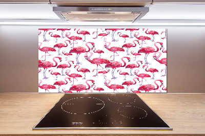 Achterwand keuken Flamingo's