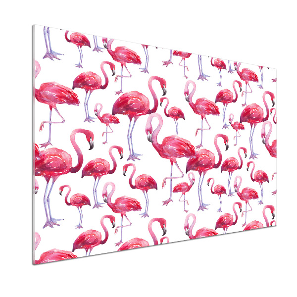 Achterwand keuken Flamingo's