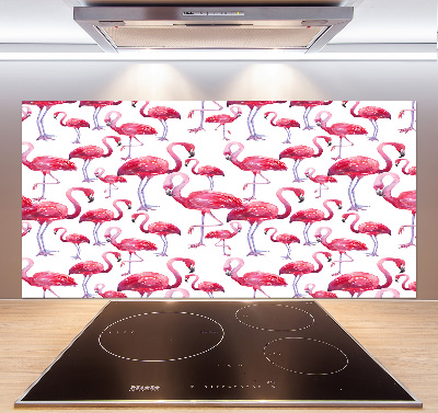 Achterwand keuken Flamingo's