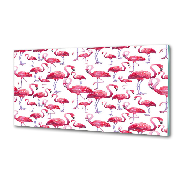 Achterwand keuken Flamingo's