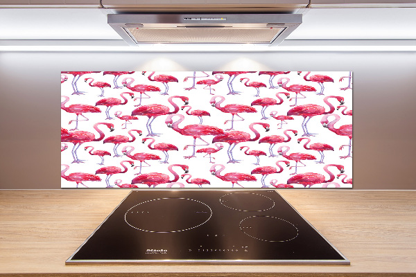 Achterwand keuken Flamingo's