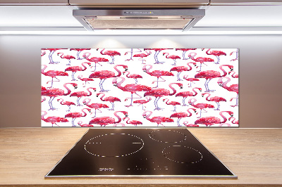 Achterwand keuken Flamingo's