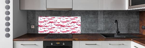 Achterwand keuken Flamingo's
