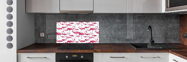 Achterwand keuken Flamingo's