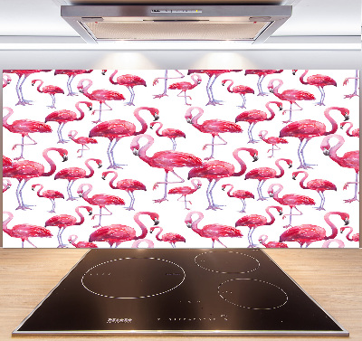 Achterwand keuken Flamingo's