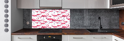 Achterwand keuken Flamingo's