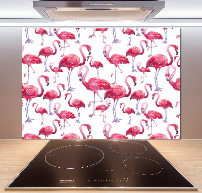 Achterwand keuken Flamingo's