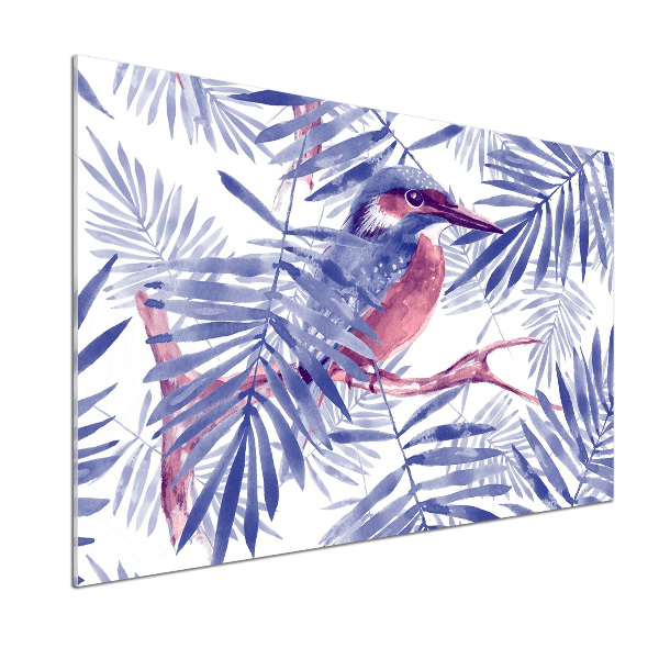 Spatscherm keuken Planten en vogels