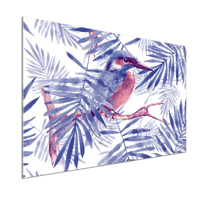 Spatscherm keuken Planten en vogels