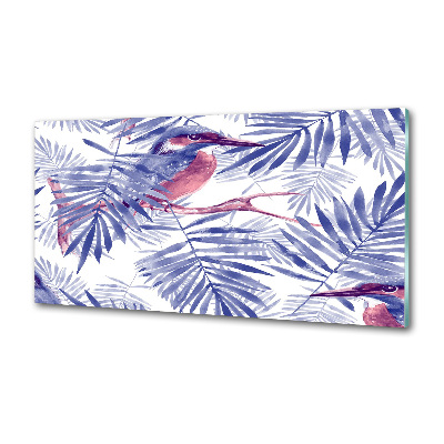 Spatscherm keuken Planten en vogels