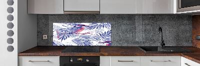 Spatscherm keuken Planten en vogels