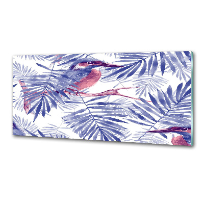 Spatscherm keuken Planten en vogels