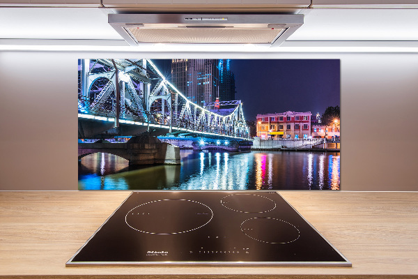 Spatplaat keuken Shanghai-brug