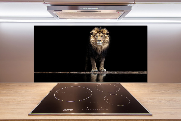 Keuken achterwand Portret van een leeuw