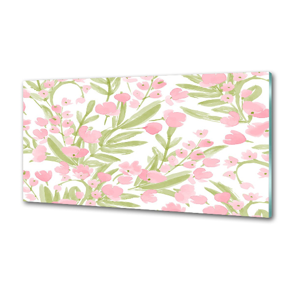 Spatplaat keuken Bloemenpatroon