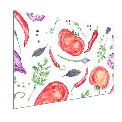 Achterwand keuken Tomaat en kruiden