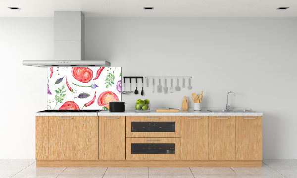 Achterwand keuken Tomaat en kruiden