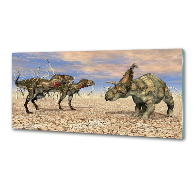 Spatscherm keuken Dinosaurussen