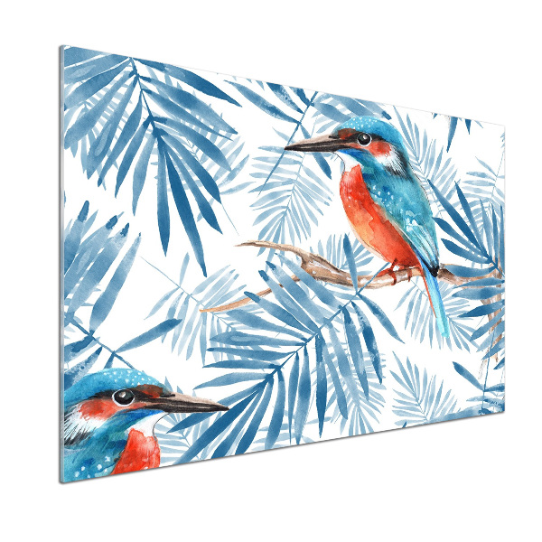 Achterwand keuken Planten en vogels