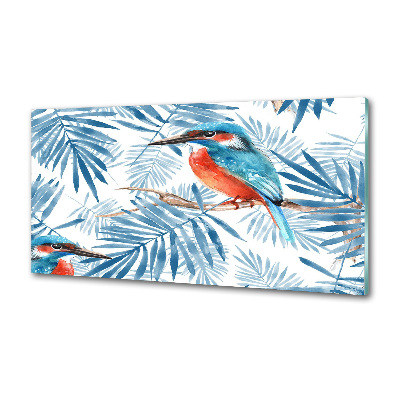 Achterwand keuken Planten en vogels