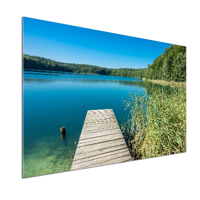 Spatplaat keuken Steiger aan het meer