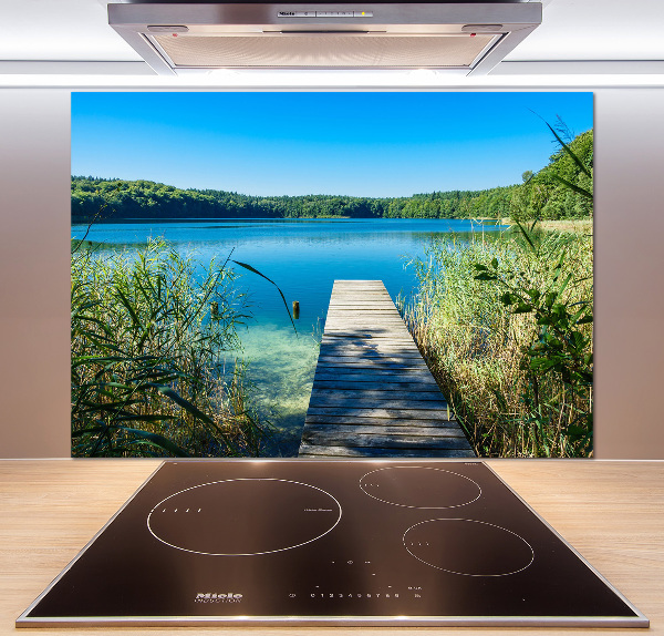 Keuken achterwand Steiger aan het meer