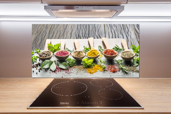 Keuken achterwand Kleurrijke kruiden