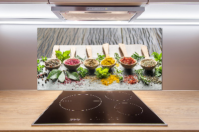 Keuken achterwand Kleurrijke kruiden