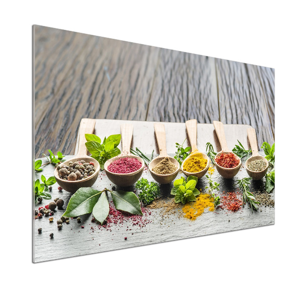 Keuken achterwand Kleurrijke kruiden