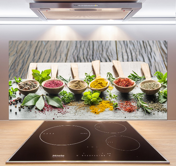 Keuken achterwand Kleurrijke kruiden