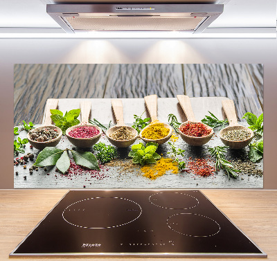 Keuken achterwand Kleurrijke kruiden