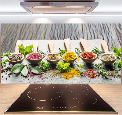 Keuken achterwand Kleurrijke kruiden