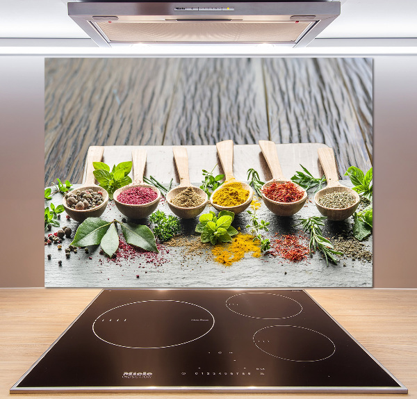 Keuken achterwand Kleurrijke kruiden