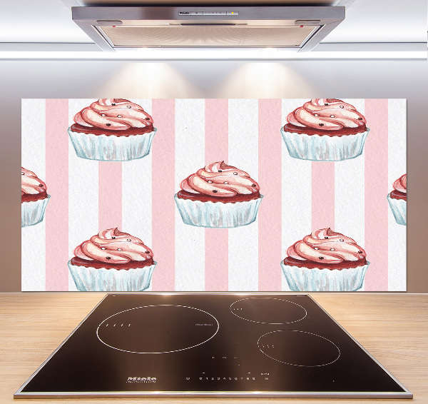Spatscherm keuken Cupcakes
