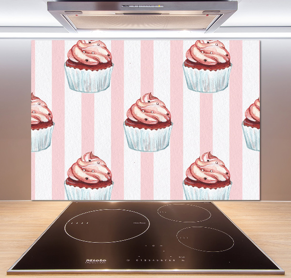 Spatscherm keuken Cupcakes
